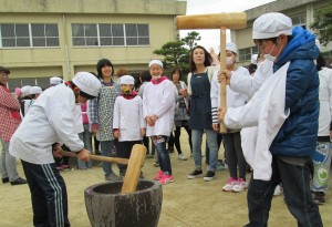 もちつき大会(昭代第一小学校)